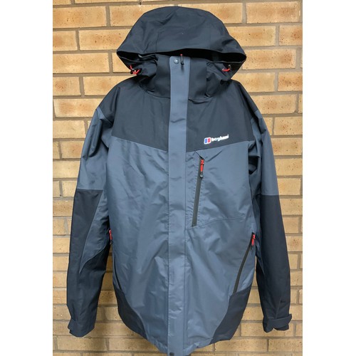 116 - BERGHAUS MENS ARRAN GEMINI 3 IN 1 JACKET, DARK GREY/ BLACK - SIZE XL RRP £250 ( ACC/06/POCA/P2402011... 