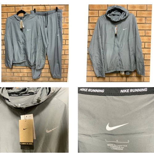 51 - NEW WITH TAGS - NIKE MILER JACKET SMOKE GREY SIZE L RRP £73 & NEW WITH TAGS NIKE CHALLENGER DRI ... 