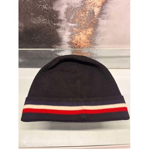 82A - MONCLER BEANIE HAT (BLACK) RRP £180