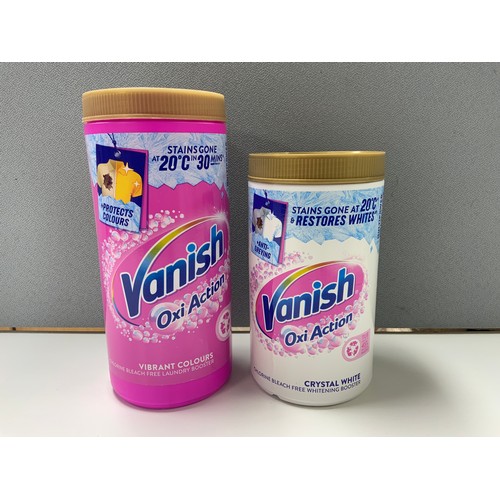 61 - VANISH OXI ACTION CRYSTAL WHITE 1.9KG, VANISH OXI ACTION 1.5KG TOTAL RRP £23.40 ( P24095695 / C )... 