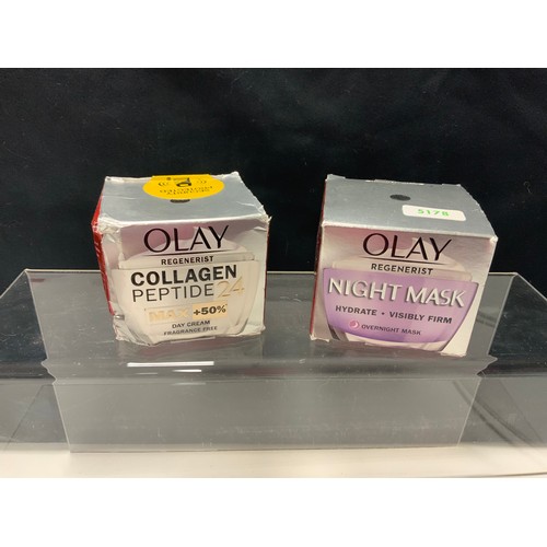 95 - OLAY REGENERIST COLLAGEN PEPTIDE24 MAX +50% DAY CREAM FRAGRANCE FREE 50ML & OLAY REGENERIST NIGH... 