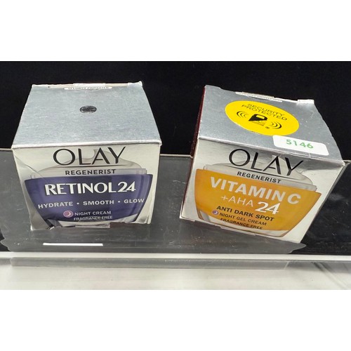 105 - OLAY REGENERIST RETINOL 24 NIGHT CREAM FRAGARANCE FREE 50ML & OLAY REGENERIST VITAMIN X +AHA 24 ... 