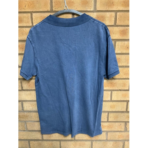 198 - RALPH LAUREN CUSTOM SLIM FIT SPA TERRY POLO SHIRT BLUE SIZE M RRP £139 ( P23185119 )