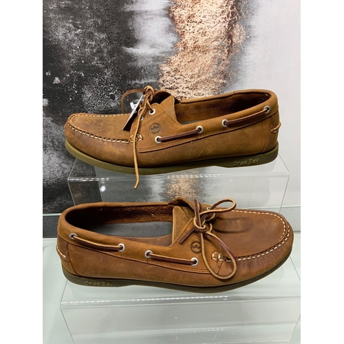 190 - ORCA BAY CREEK BROWN DECK SHOES SIZE 45 UK 11-  RRP £89 ( P23185119 )