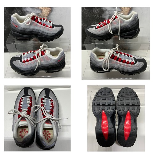 188 - NIKE AIR MAX 95 SOLAR RED TRAINERS SIZE UK 4 RRP £225 ( ACC/20/POCA/P24020131 )