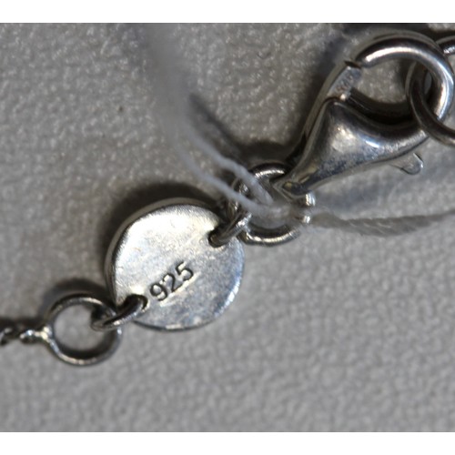 227 - DAISY LONDON AMAZONITE HEALING STONE NECKLACE - 925 SILVER RRP £100 (P24219640 )