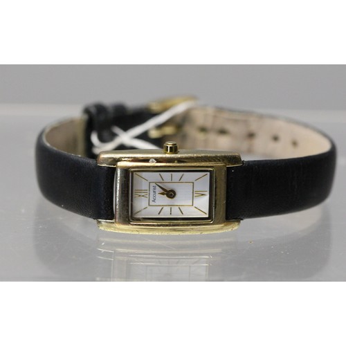 222 - LADIES ACCURIST LEATHER STRAP WATCH - COST NEW £149 (P24219687 )
