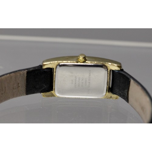 222 - LADIES ACCURIST LEATHER STRAP WATCH - COST NEW £149 (P24219687 )