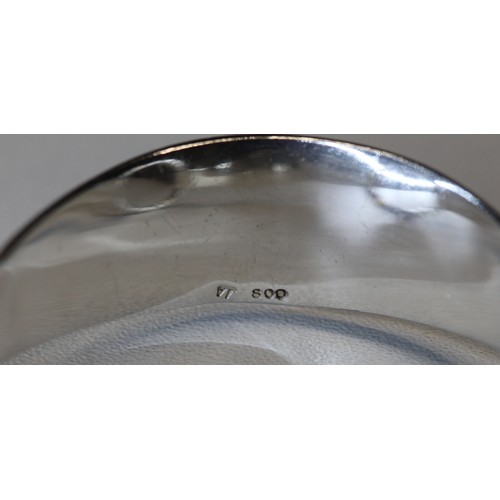 215 - UNUSUAL VINTAGE RING LINK 925 SILVER HALLMARKED BANGLE - STAMPED 13.9.75 & SILVER 925 HINGED BAN... 