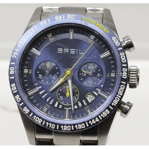 210 - BREIL SPEED ONE CHRONOGRAPH WATCH MODEL TW0720 - COST WHEN NEW £195 ( P23066165 / C )... 