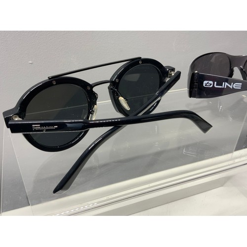 193 - PRESCRIPTION FERRAGAMO SF845S SUNGLASSES COST NEW £225 & PAIR OF SAFETY GLASSES (P22194679/C)... 