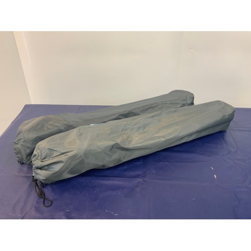 201 - 2 X TESCO FOLDING CAMPING CHAIRS IN BAG (GREY) TOTAL RRP £26.50 ( P23078825 / C )