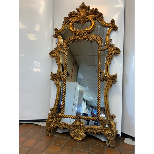 116 - ORNATE GILT FRAMED MIRROR