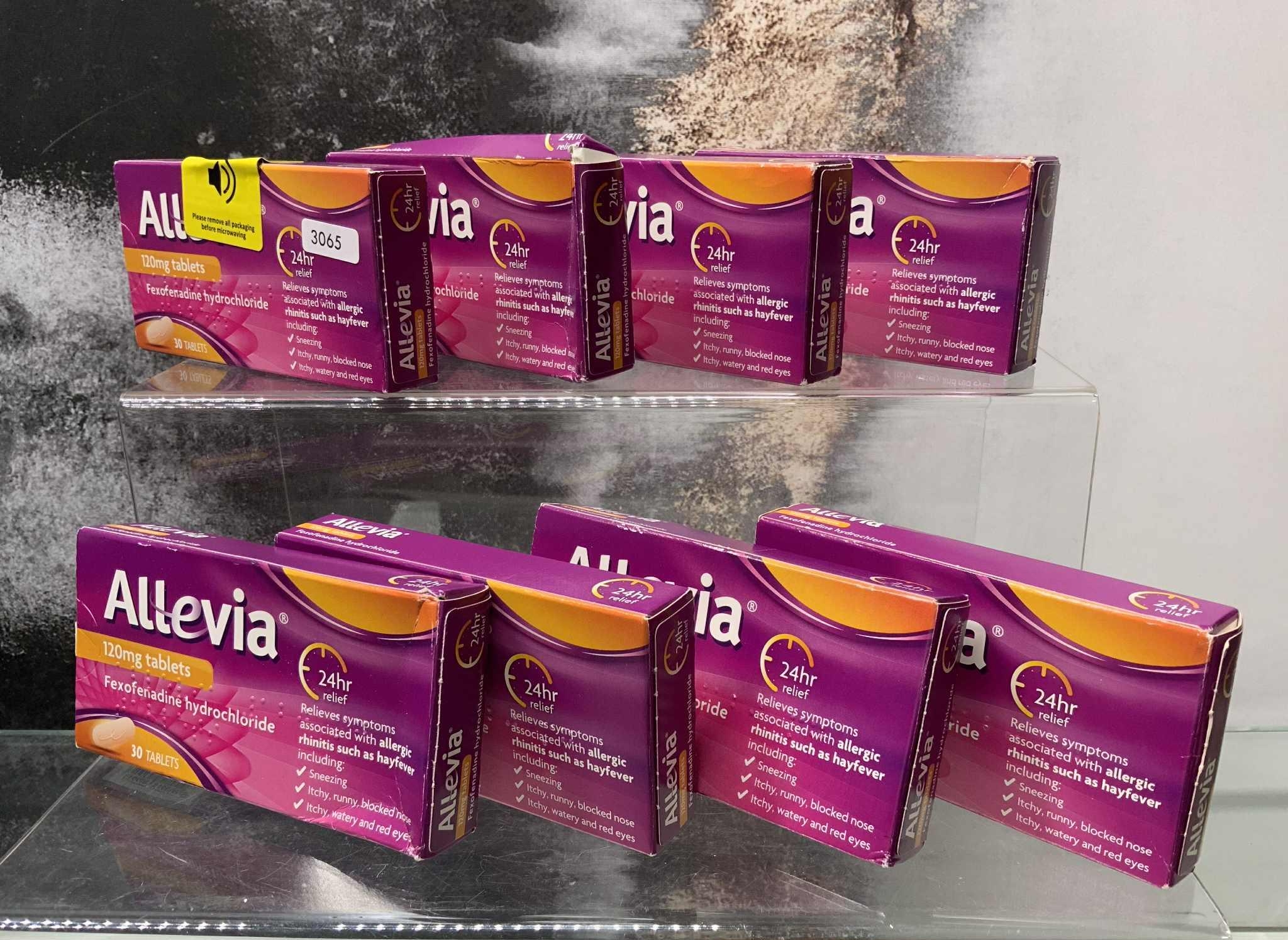 ALLEVIA 120MG HAYFEVER 15 TABLETS IN BOX (8 X BOXES) TOTAL RP £52.40 ...