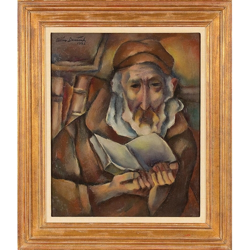 64 - BORIS DEUTSCH*   (Krasnogorsk 1892 - 1978 Los Angeles)  Rabbi, 1925  oil/cardboard, 46,5 x 56,5 cm  ... 