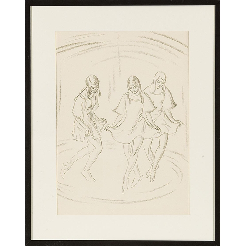 84 - ERWIN LANG*   (Vienna 1886 - 1962 Vienna)  Dance  lithography/paper, 46,9 x 33 x cm  litography from... 