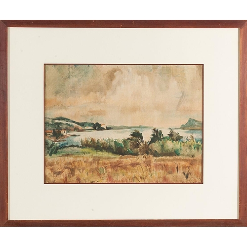 92 - WILLY EISENSCHITZ*   (Vienna 1889 - 1974 Paris)  Les Iles D´Or, 1931  watercolor/paper, 38,5 x 51,5 ... 