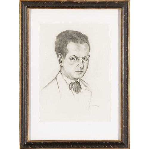 100 - CHRISTIAN SCHAD* (Miesbach 1894 - 1982 Stuttgart)Professor Clemens Holzmeister, 1926charcoal/paper, ... 