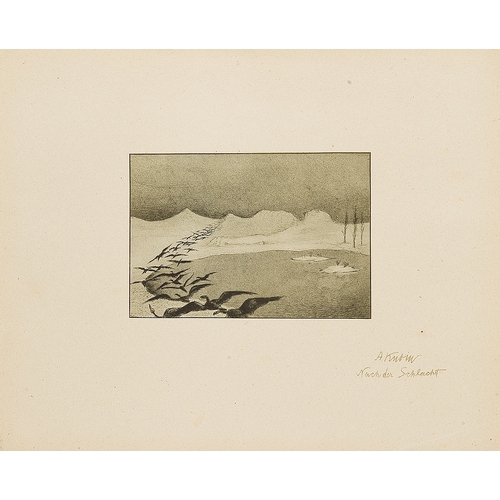 107 - ALFRED KUBIN* (Leitmeritz 1877 - 1959 Wernstein am Inn)Hans von Weber Folder, 190343.5 x 35 cmComple... 