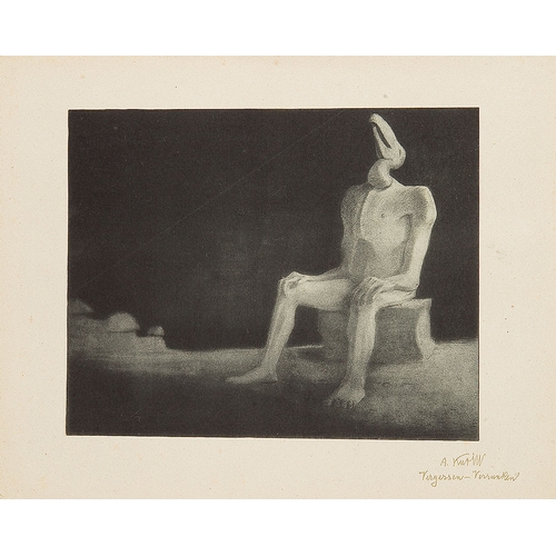 107 - ALFRED KUBIN* (Leitmeritz 1877 - 1959 Wernstein am Inn)Hans von Weber Folder, 190343.5 x 35 cmComple... 