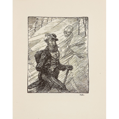 108 - ALFRED KUBIN* (Leitmeritz 1877 - 1959 Wernstein am Inn)A dance of death, Berlin, Cassirer Verlag, 19... 