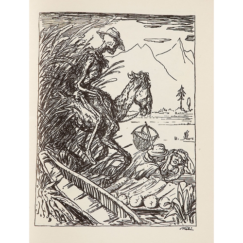 108 - ALFRED KUBIN* (Leitmeritz 1877 - 1959 Wernstein am Inn)A dance of death, Berlin, Cassirer Verlag, 19... 