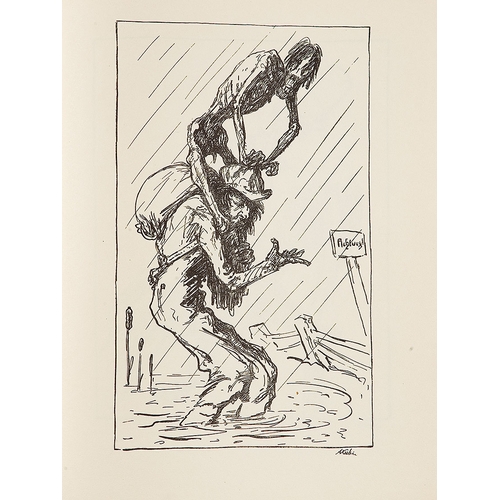 108 - ALFRED KUBIN* (Leitmeritz 1877 - 1959 Wernstein am Inn)A dance of death, Berlin, Cassirer Verlag, 19... 