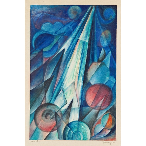 13 - FRITZ SCHIRRMACHER (Bartenstein 1893 - 1948 Hamburg)Let there be lightwatercolor/paper, 32.8 x 20.9 ... 