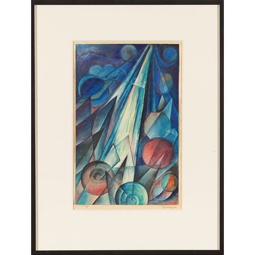 13 - FRITZ SCHIRRMACHER (Bartenstein 1893 - 1948 Hamburg)Let there be lightwatercolor/paper, 32.8 x 20.9 ... 