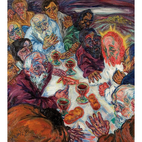 141 - ARTHUR RUDOLPH* (Dresden 1885 - 1959 Dresden)Last Supper, 1916oil/canvas, 107 x 97 cmsigned Art. Rud... 