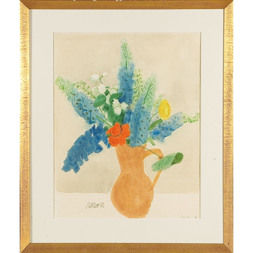 149 - FERDINAND KITT* (Vienna 1887 - 1961 Vienna)Flower bouquet, 1956watercolor/paper, 60.5 x 47.3 cmsigne... 