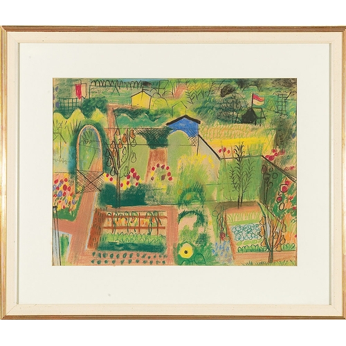 162 - EDUARD BÄUMER* (Kastellaun 1892 - 1977 Munich)Garden, 1928Pastel/paper, 40 x 52 cmdated 1928, inscri... 