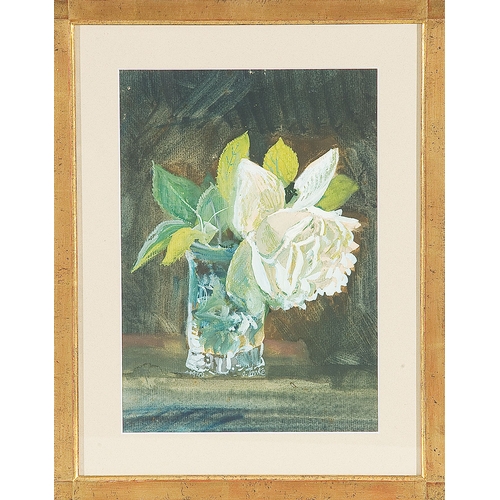 175 - OSKAR LASKE (Czernowitz 1874 - 1951 Vienna)Rose in the glassgouache/cardboard, 28.5 x 20 cmprovenanc... 