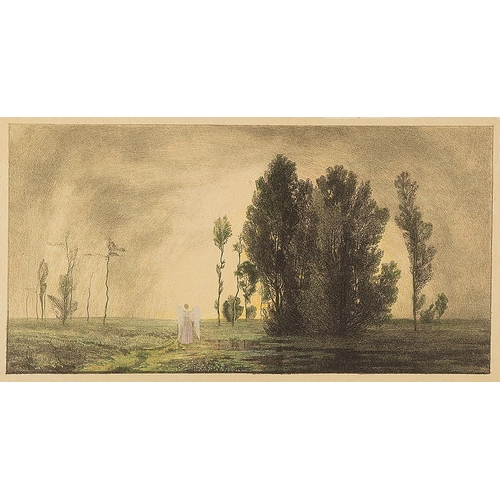 2 - EMILIE MEDIZ-PELIKAN (Vöcklabruck 1861 - 1908 Dresden)Dream landscapelithography/paper, colored, 27.... 