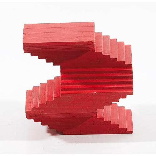 272 - ALOIS HEIDEL* (Vienna 1915 - 1990 Vienna)Geometric object, 1959 and 1970wood painted, 15 x 15 x 15 c... 