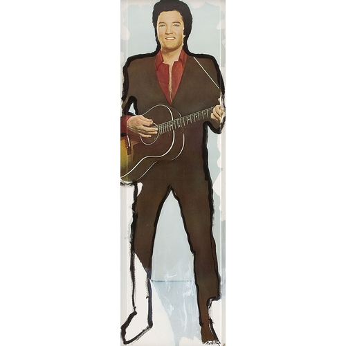 274 - MIMMO ROTELLA* (Catanzaro 1918 - 2006 Milan)Elvis, 1995paper print painted with acrylic/plexiglass, ... 