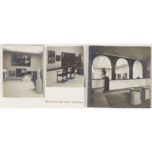 31 - UNKNOWN PHOTOGRAPHER5 silver gelatin deductions on cardboard and 1 reproductionAustrian pavilion, In... 