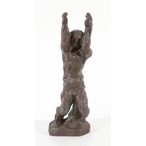 37 - ANTON HANAK (Brno 1875 - 1934 Vienna)Burning man, 1922Disposal Venturi Arte Bologna, bronze, height ... 