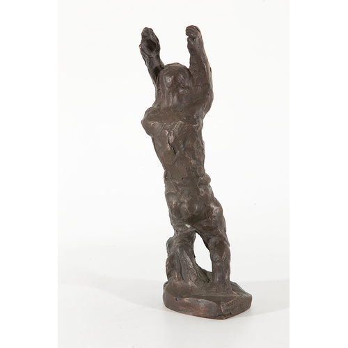 37 - ANTON HANAK (Brno 1875 - 1934 Vienna)Burning man, 1922Disposal Venturi Arte Bologna, bronze, height ... 