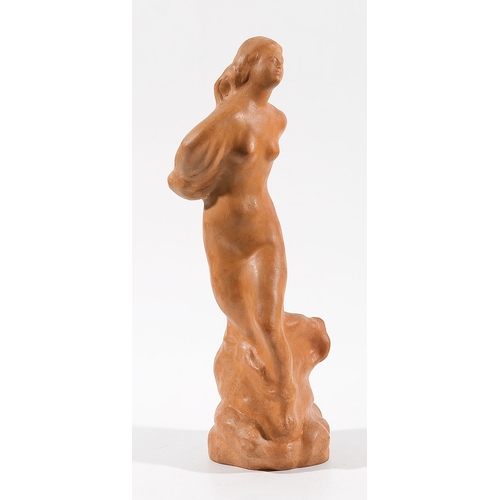 71 - ANTON HANAK (Brno 1875 - 1934 Vienna)Terracotta figure for Primavesi, around 1913clay glazed, 42.5 c... 