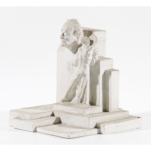 74 - ANTON HANAK(Brno 1875 - 1934 Vienna)Design for Gustav Mahler monument, 1933plaster, height 35.5 cmsi... 