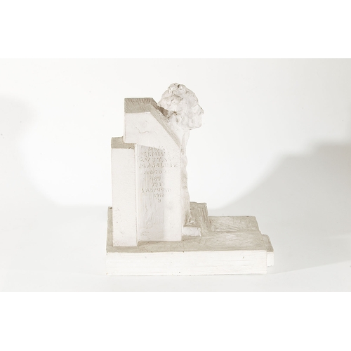 74 - ANTON HANAK(Brno 1875 - 1934 Vienna)Design for Gustav Mahler monument, 1933plaster, height 35.5 cmsi... 