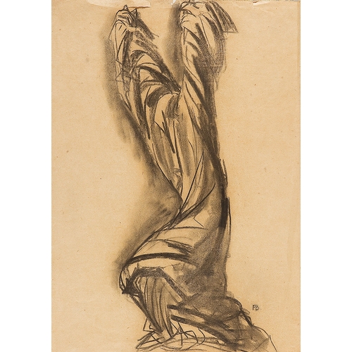 80 - FRANZ BARWIG THE ELDER (Schönau near Neutitschein 1868 - 1931 Vienna)Ghostly figurecharcoal/paper, 4... 