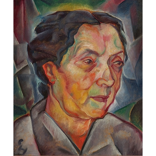 92 - CARRY HAUSER* (Vienna 1895 - 1985 Rekawinkel)Portrait of the mother, 1919oil/cardboard, 34.5 x 29.7 ... 