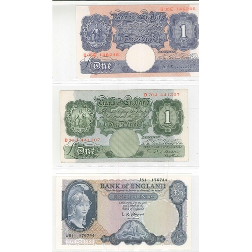 138 - Banknotes; England; 1940 10/- mauve, prefix 