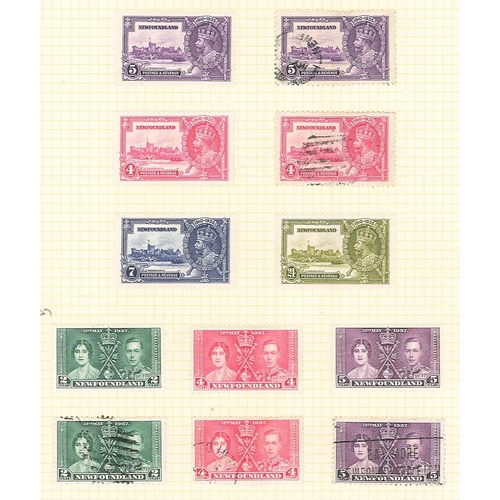 211 - Canada; Newfoundland; 1932-37 m.m. on three pages inc. 1932 (Jan.) set (12), 1937 long Coronation se... 