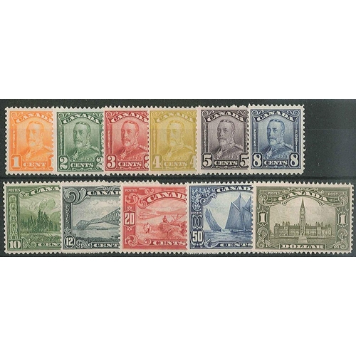 234 - Canada; 1928-29 defin set (11) attractive mint – the 1c, 3c, 4c, 5c, and 8c u.m., all others l.m.m. ... 