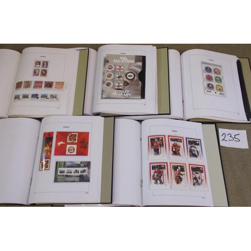 235 - Canada; 1980-2015 colln. of unmounted mint in five SG/Davo hingeless albums, a fairly complete run w... 