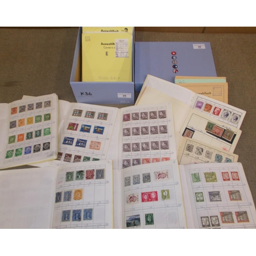 26 - Collections and Mixed Lots; Shoebox with 23 remaindered club books of European origin with much Euro... 