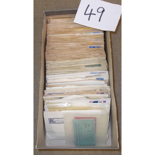 49 - Collections; Commonwealth; shoebox of envelopes containing new issues as received from dealer about ... 